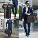 Canvas Garment Bags for Travel, Convertible Carry On Garment Duffel Bag for Men - Image 9
