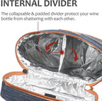 Tirrinia 2 Bottle Wine Gift Tote Carrier - Image 3