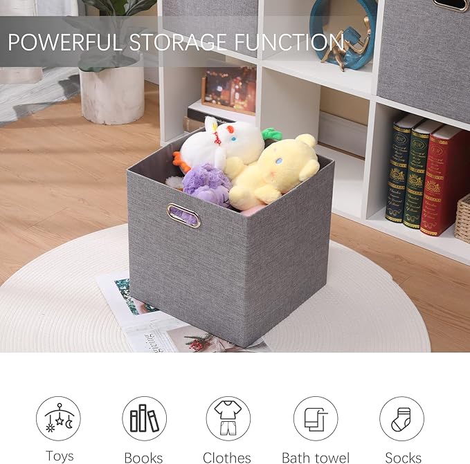 Collapsible Organization Basket Fabric Foldable Box - Image 7