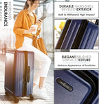 Hard Shell Luggage Sets with Spinner Wheels 4 Piece, Expandable Large Suitcases - Image 2