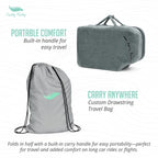Premium Foldable Wheelchair Cushion (Grey / Wheelchair)