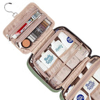 NISHEL Large Double Layer Travel Makeup Bag Women, Cosmetic Case, Organizer - Image 4