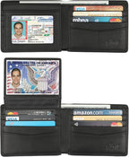Wallet for Men-Genuine Leather RFID Blocking Bifold Stylish Wallet by WelcometoHIMI