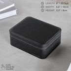 TAWBURY 3 Slot Watch Case Plus Storage – Luxury Leather Watch Travel Case - Image 3