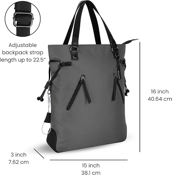 Sherpani Tempest, Anti Theft Convertible Backpack Tote, 14L Travel Backpack - Image 2