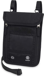 Travel Neck Wallet – Travel pouch and RFID Blocking Passport Holder by HANOZI