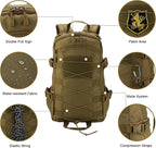 25L Hiking Backpack Small Tactical Backpack Daypack Camping Trekking Hunting - Image 4