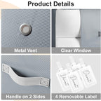 Comforter Storage Bag - 130L Large Capacity Blanket Storage Bags 3-Layer Ultra - Image 6
