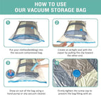 6 Pack Vacuum Storage Bags, Space Saver Bags Compression Storage Bags - Image 6