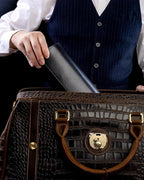 MR.OKAY 3 Watch Travel Case- Classic Leather Watch Case - Image 2