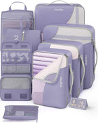 8 Set Packing Cubes for Travel, Gifts for Women Mom, Anti-Tearing Suitcase by OlarHike