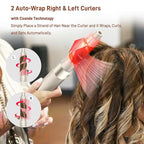 5 in 1 Hair Air Styler - Rotating Hair Dryer Brush 110000 RPM for Fast Drying & Hot-Air Automatic Wrap for Curling, Frizz-Free Blow Dryer Brush for Straightening Volumizing No Heat Damage