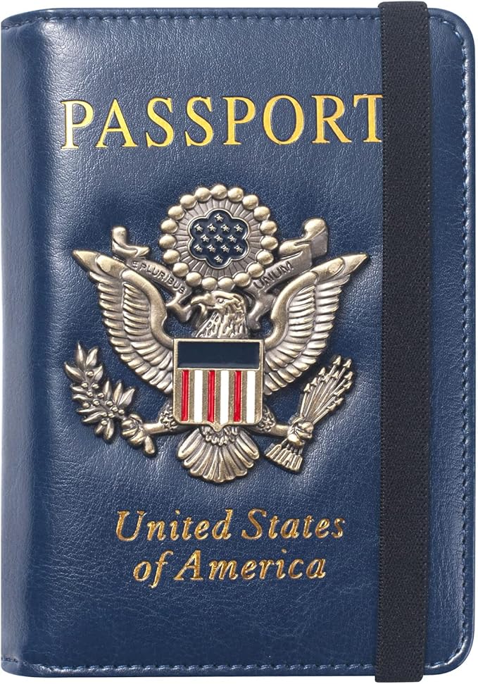 Passport Holder for Travel Passport Cover for Men Passport Wallet Case by Familiescancome