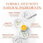 Vitamin C & Collagen Serum & Day Cream Set - Anti-Aging, Dark Spot Remover & Brightening - Dermatologist Tested Korean Skincare - Clean Beauty, Cruelty-Free, All Skin Types - 1.69 Fl. oz