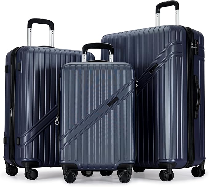 GinzaTravel Luggage Sets 3-Piece Expandable Suitcases by PRIMICIAAuthorizedProducts