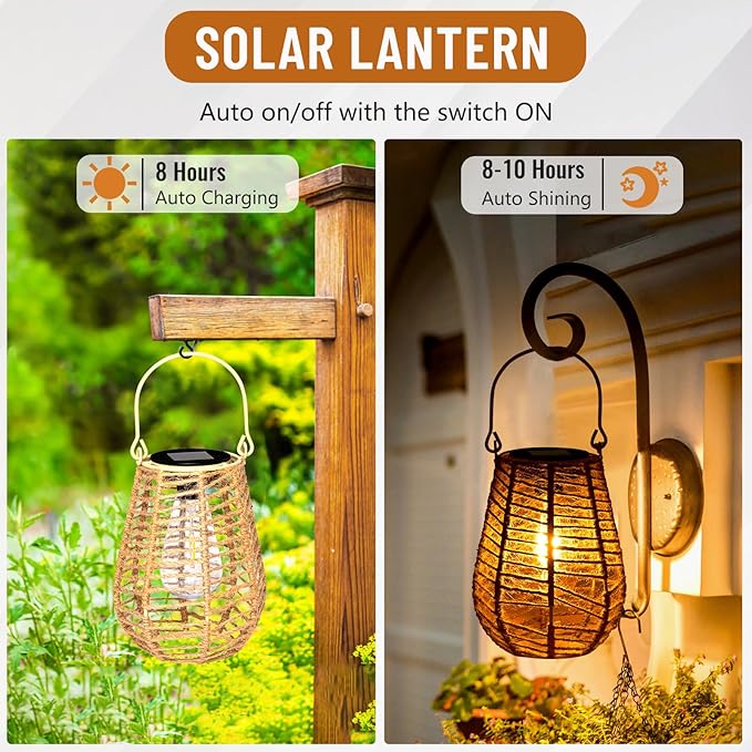 HPC Decor 2 PK Solar Lanterns - Image 4