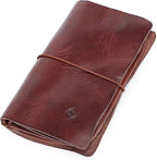 Genuine Leather Nomad Organizer Travel Wallet | Women's Wallet Clutch Passport by OLDTREND