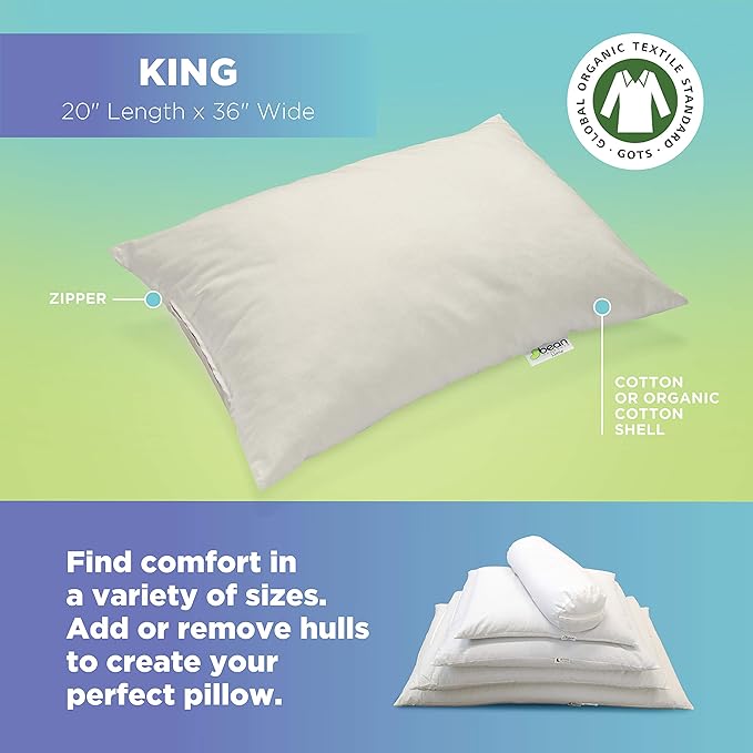 Bean Products 20" x 36" King Bed Pillow - Image 3