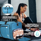 Bago Foldable Duffel Bags for Traveling Women & Men - 60L Medium Packable - Image 4