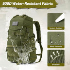 50L Tactical Backpack for Men and Women, Water-Resistant Molle Rucksack - Image 5