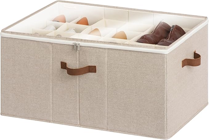 StorageWorks Shoe Organizer for Closet, Fits up to 24 Pairs, Shoe Cubby Storage by StorageWorks