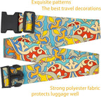 Totem Flowers Luggage Straps for Suitcases, Adjustable Luggage Travel Belt to - Image 4