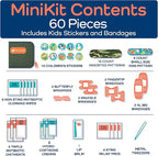 KeepGoing Small Travel First Aid Kit Kids – 60 Pc. Mini First Aid Kit - Image 6