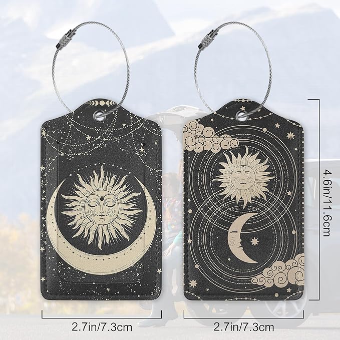 Boho Crescent Moon and Sun - Image 2