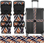 2 Pack Luggage Straps for Suitcases, Adjustable Travel Belt by ZHOMA