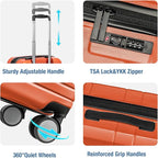 KYME Carry On Luggage 22x14x9 Airline Approved - Image 5