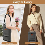 2 Bottle Wine Bag Carrier Tote, Portable Wine Cooler Bag - Image 4