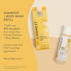 The Honest Company 2-in-1 Cleansing Shampoo + Body Wash Refill Carton | Gentle - Image 3