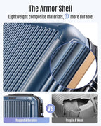 LIGHT FLIGHT Carry On Luggage 22x14x9 Airline Approved, Durable Hard Shell - Image 4