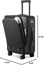 LEVEL8 Grace Carry on Luggage, 20 Inch Hard Shell Suitcases - Image 10