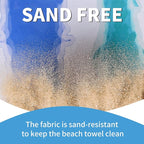 2 Pack Lightweight Thin Beach Towel Oversized 71"x32" Big Extra Large - Image 5
