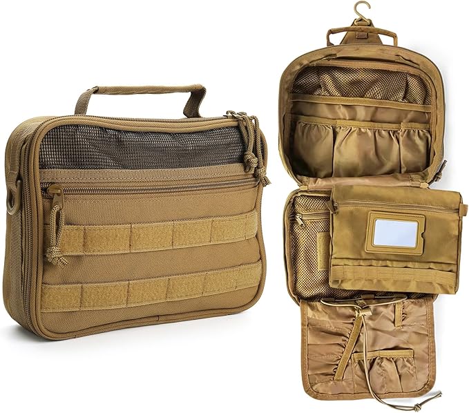 SUNRISING Toiletry Bag for Men Hanging Travel Toiletries Organizer Dopp Kit by SUNRISING
