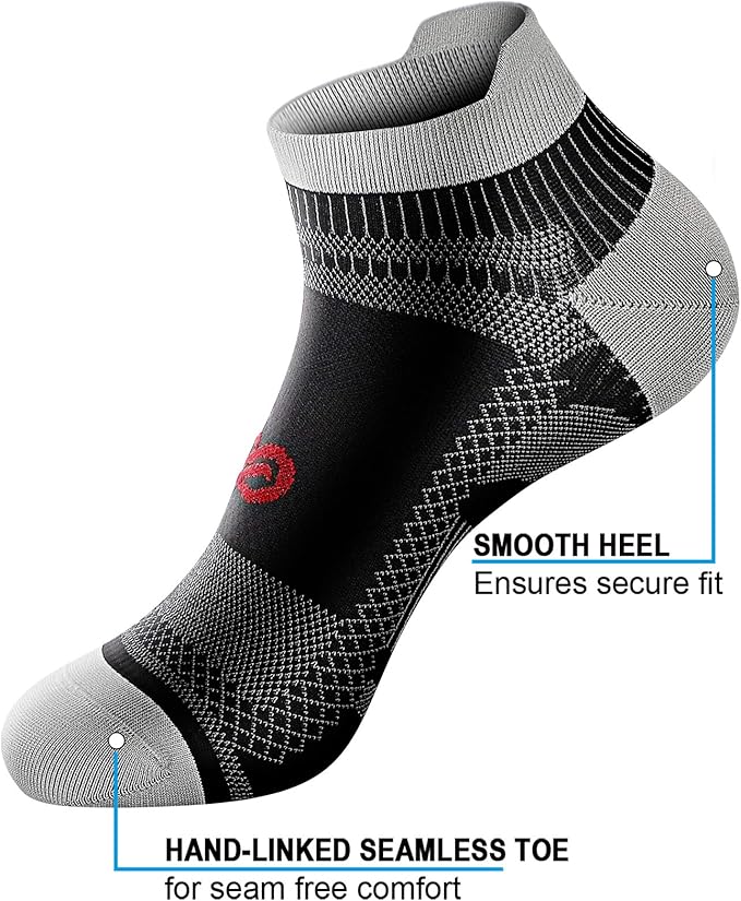 PAPLUS Ankle Compression Sock for Men and Women 2/4/6 Pairs, Low Cut - Image 3
