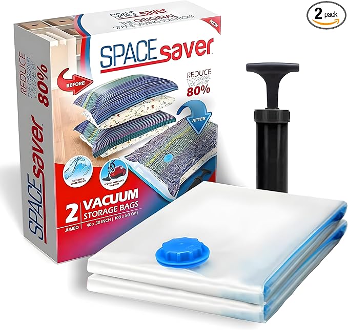 2 Pack Jumbo Vacuum Storage Bags by Spacesaver
