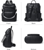 Shrrie Vegan Leather Laptop Backpack - Image 5