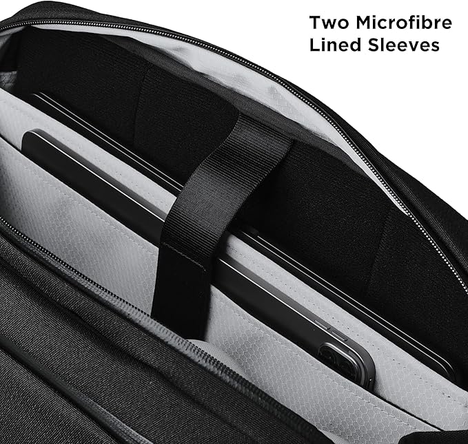 ALPAKA Elements Tech Brief Pro 12L -3-in-1 Recycled Fabric Laptop Briefcase - Image 3