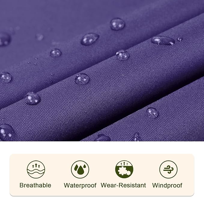 SaphiRose Unisex Rain Poncho Raincoat Hooded - Image 6