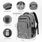 Backpack for Women Men, School Backpack for Boys Girls Teens, Work Computer - Image 4