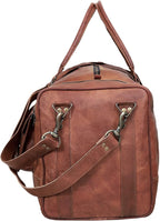 Leather Duffle Bag for Men Luggage Handmade Travel Bag Carry On Luggage - Image 4