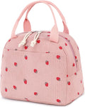 Bluboon Lunch Bag for Women Men Cute Corduroy Lunch Tote Bags Reusable by BLUBOON