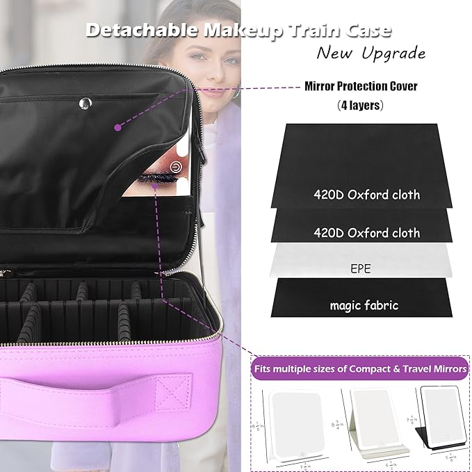 MOMIRA Travel Makeup Bag Cosmetic Bag Makeup Organizer Bag - Image 2