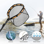 PLUSINNO Floating Fishing Net for Steelhead, Trout Fishing, Rubber Coated - Image 6