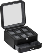 ROTHWELL 6 Slot Leather Watch Box - Image 9
