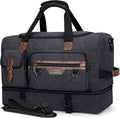 WITZMAN Canvas Weekender Bag Mens Overnight Bag by WITZMAN