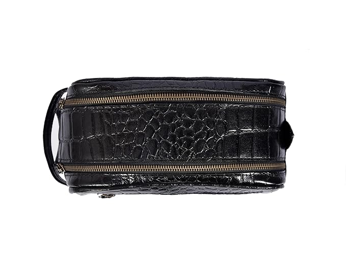 10" Premium Leather Toiletry Travel Pouch - Image 8