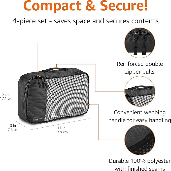 Amazon Basics Small Packing Cubes - Image 3